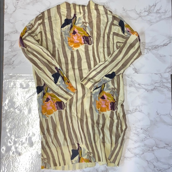 ANTHROPOLOGIE SPARROW Floral Striped Cardigan - Picture 5 of 5